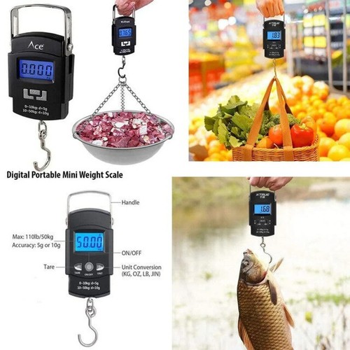 Electronic Luggage Weighing Scale Portable Digital Hanging Handheld Travel Bag - Picture 2 of 7