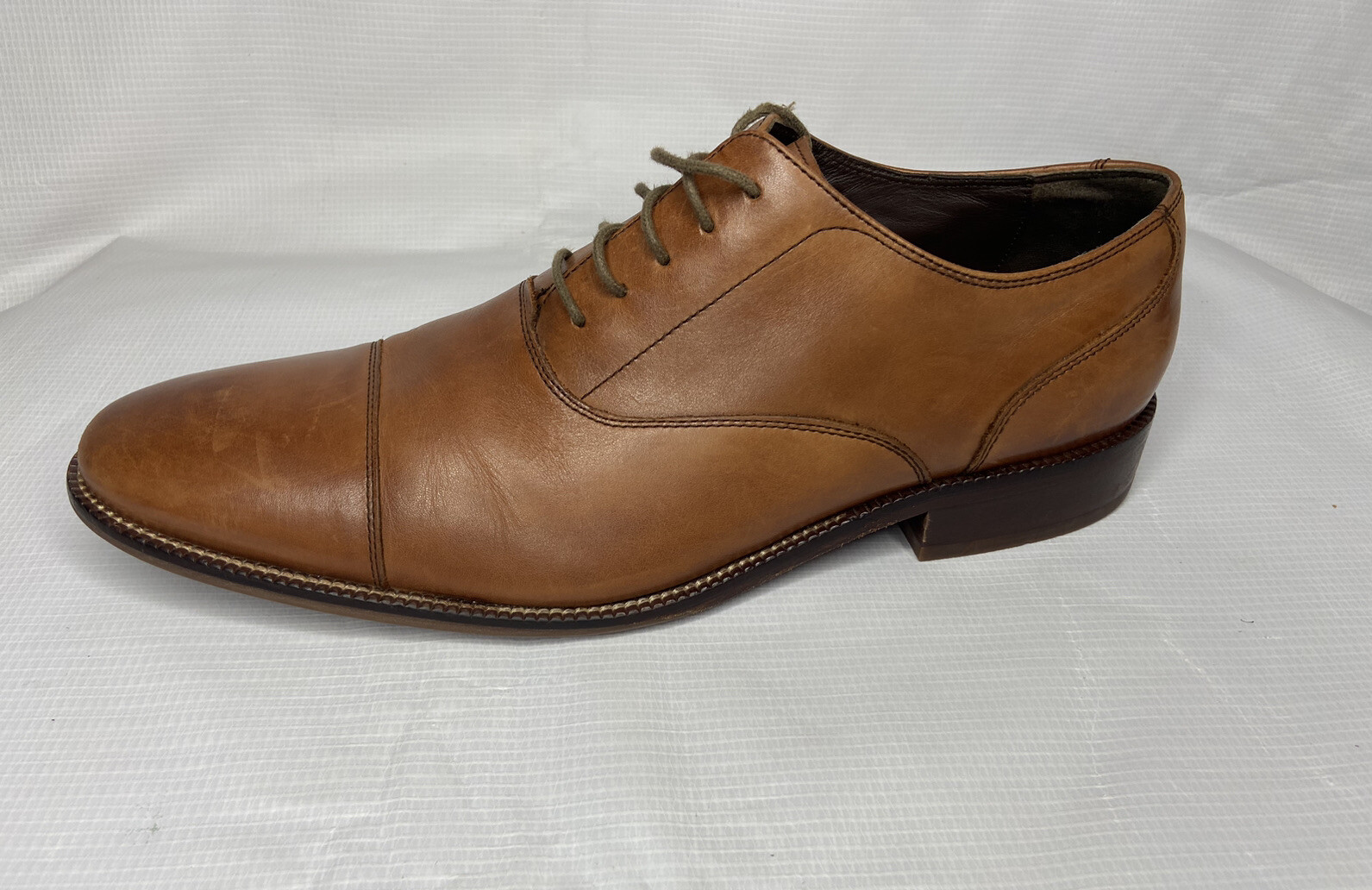 SAOLA Scarpe eleganti Cole Haan uomo Williams Cap Toe Oxford marroni stile C12337 taglia 11