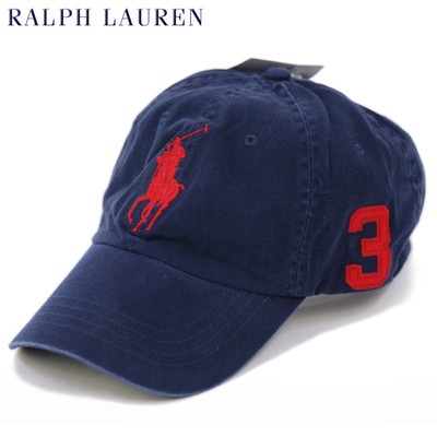 blue and red polo hat