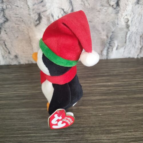 Ty Jingle Gorros Trineo El Pingüino Adorno Navidad Peluche Mini 4" ETIQUETAS - Imagen 2 de 8