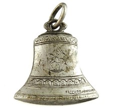 Paccard Fondeurs Bell Cloche Pendant Medal Vintage Sacred Heart Jesus