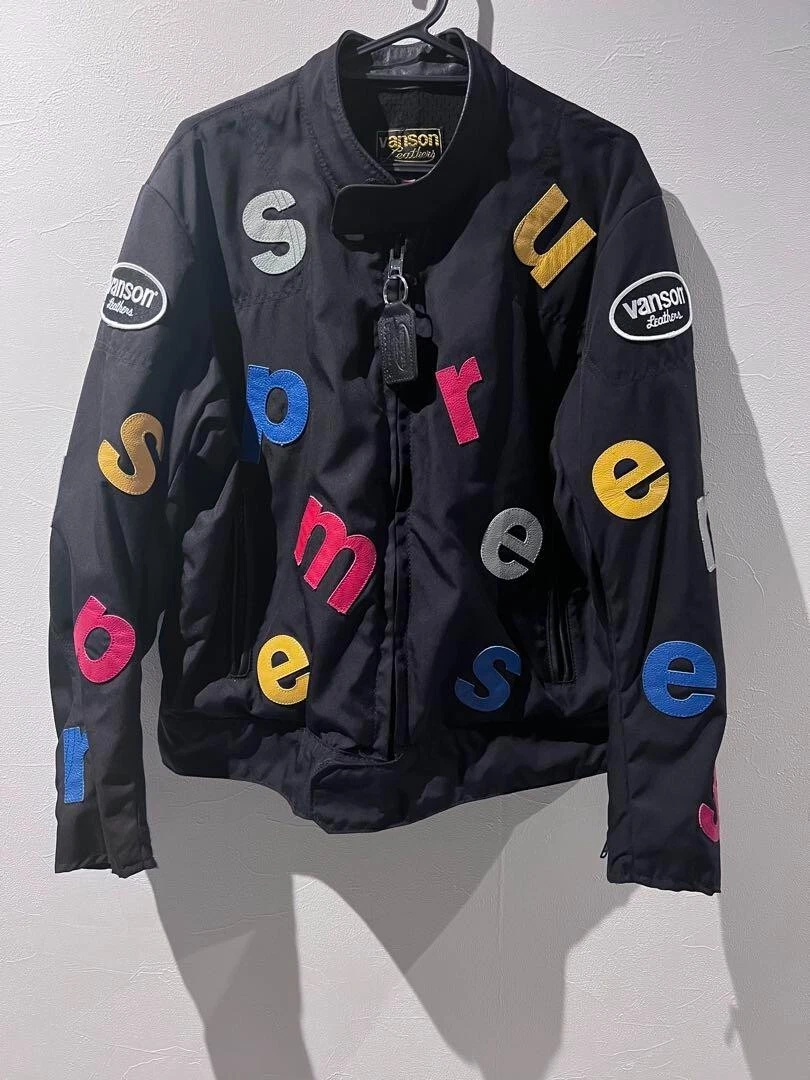 Veste Supreme x Vanson collaboration 2020/SS coureurs noire taille S d'occasion pour hommes