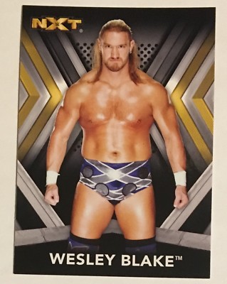 WESLEY BLAKE, WWE ''NXT'', 2017 TOPPS CARD, GREAT ! EXCELLENT CONDITION !!!