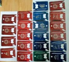   Hardware Credit Card Pocket Multi Tool, Multi-Colors Lot of 21