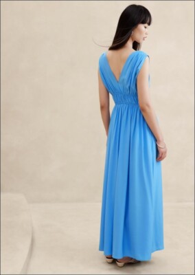 banana republic cascade silk maxi dress Banana Republic | Cascade Silk Maxi Dress- NWT Size Small/MSRP $300