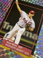 2018 DEVAN WATTS ROOKIE #48 MISSISSIPPI BRAVES MINOR LEAGUE AA CSTORE MORE RARE