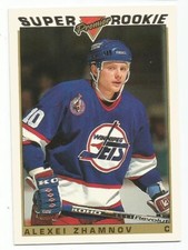 ALEXEI ZHAMNOV 1993-94 TOPPS GOLD SUPER ROOKIE CARD NM-MT+ CONDITION