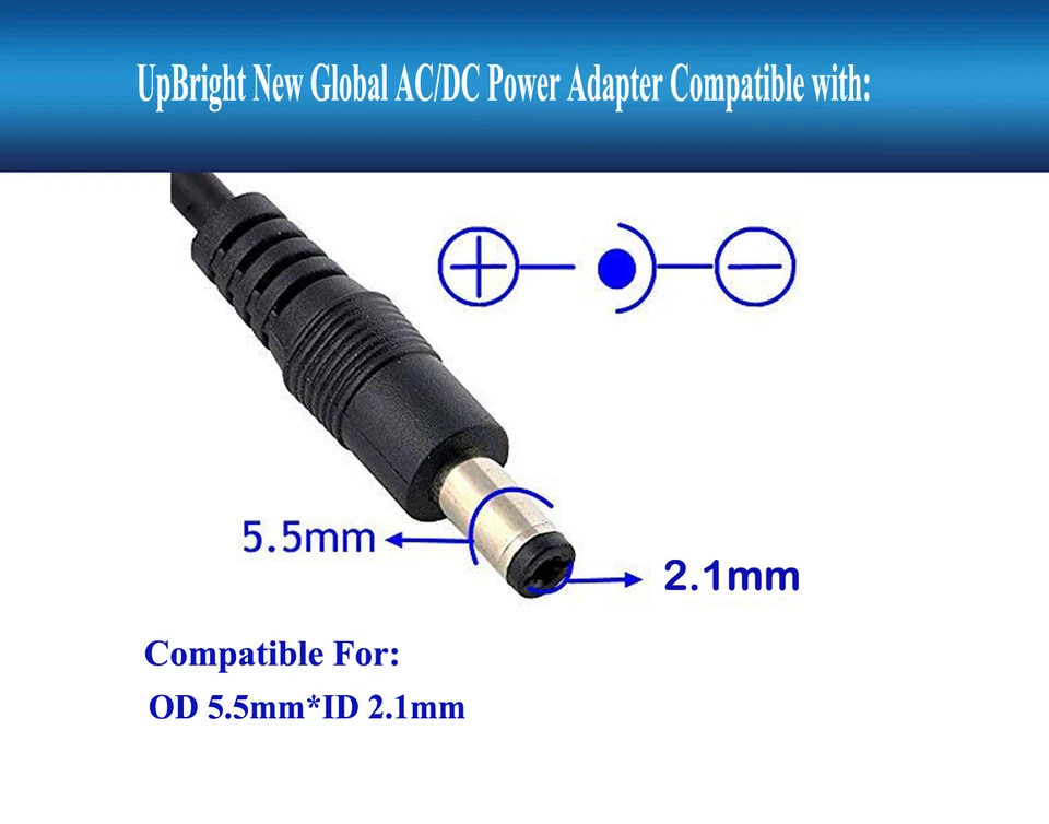 New 12V 3000mA 3A AC DC Charger Power Supply Cord PSU Adapter 5.5mm x 2.1mm 36W - Image 2 of 4