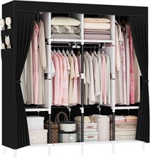 Wardrobe for bedroom dressing room fabric cabinet nursery cupboard