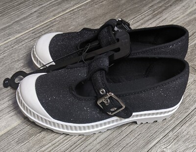 Girls Falls Creek Alice Black And White Buckle Shoes New With Tags 11, 12, 13, 2