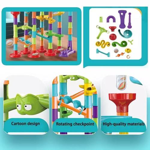 Marble Run Race Set Creative Building Blocks Space Rail Track Marbles Toy Game - Picture 6 of 14