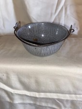 Children  s Toy/Salesman Sample Gray Graniteware Bucket/pail