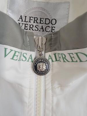 90’s archive “ALFRED VERSACE” zip jacket Alfredo Versace Jacket Coats Zipper - Etsy