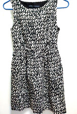 Zara Dress Women Size Small, Basic Black And White Mini Skater Dress Size Small