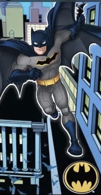 NWT Batman Bath Beach Towel Size 28 IN W x 58 IN L  100% Cotton Dark Knight Gift