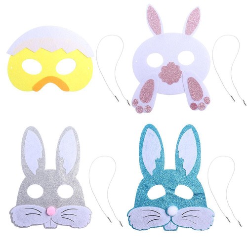 Exquisite Easter Felt Mask Cute Merry Easter Decoration Kids Gift - Picture 11 of 17