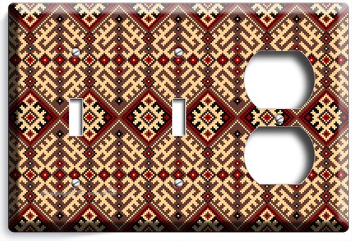 OSTEUROPÄISCHE VOLKSKUNST MUSTER LICHTSCHALTER STECKDOSE WANDPLATTE WOHNZIMMER DEKOR - Bild 33 von 34