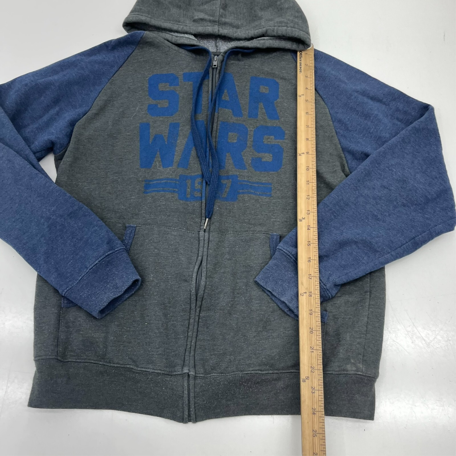 Star Wars Gray & Blue Full-Zip Basic Jacket Women… - image 5
