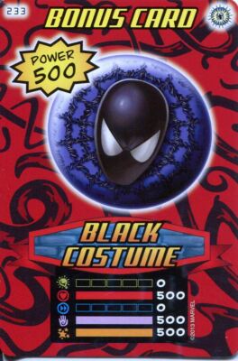 Spiderman Heroes And Villains Card #233 Black Costume