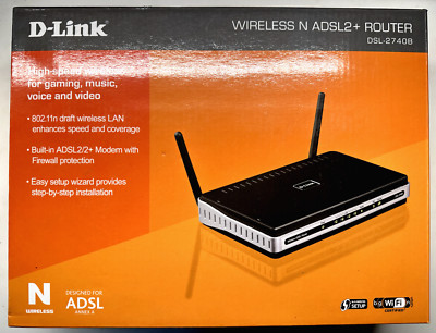 ADSL2+ D-LINK DSL-2740B (2080N) MODEM ROUTER
