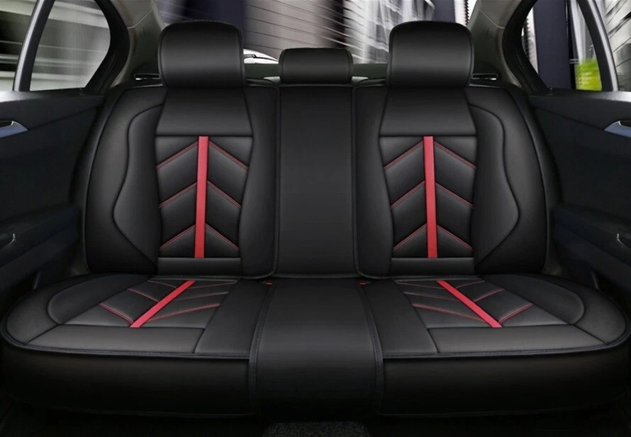 Coprisedili Sportivi In PU Nero Set Completo Per Skoda Enyaq Octavia Kamiq - Immagine 2 di 4