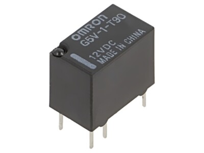 G5V-1-T90 DC12 Relais: elektromagnetisch SPDT USpule: 12VDC IKontakt max: 1A OMR