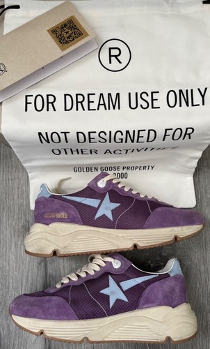 GOLDEN GOOSE Limited Edition Running Sole Shoe Dress Sneakers Purple 39
