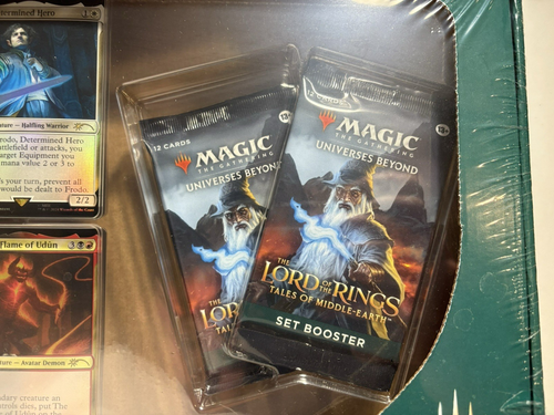 MTG LOTR Tales of Middle Earth Hosts of Mordor Deluxe Commander Kit Sauron NUOVO - Foto 6 di 7