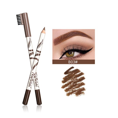 Matita sopracciglia impermeabile nera marrone con pennello trucco cosmetico! - Foto 16 di 18