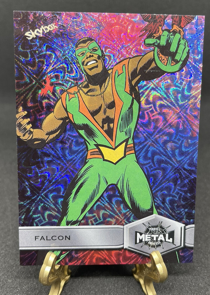 2021 Skybox Marvel Spider-Man Metal Universe Falcon Grandiose SP 126