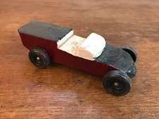  Pinewood Derby Race Car Vtg 1970s Folk Art Hand Made Cub Scouts BSA (HD10)