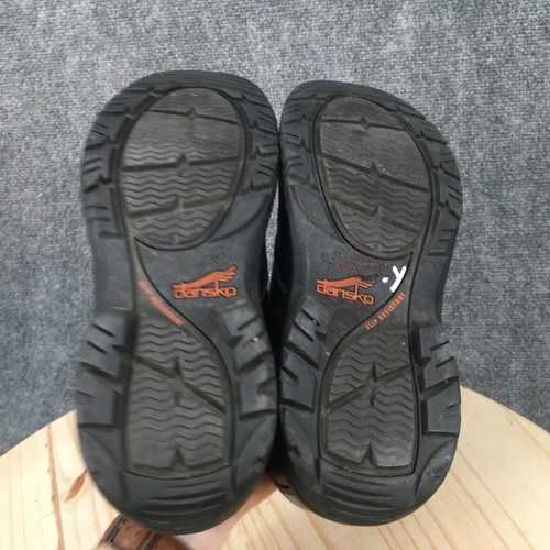 Dansko Shoes Mens 45 Walker Oxford Black Leather Lace Up Round Slip Resistant - Picture 10 of 16