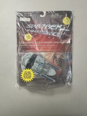   1995  STAR TREK INNERSPACE EXCELSIOR~CLASS STARSHIP MINI PLAYSET  