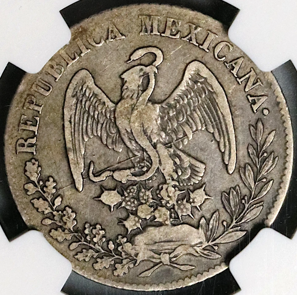 1834/2-Do NGC VF 25 Mexico 2 Reales Durango Cap Rays Coin POP 2/1 (23071104C) - Image 3 of 4