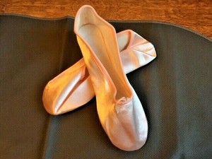 satin split sole ballet shoes