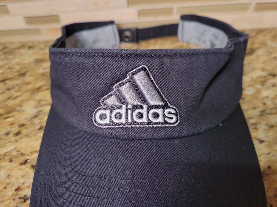 Adidas Visera Climalite Negro Gorra Ajustable Golf Foto 2 de 4