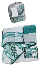 Cloud Island 3 hooded towels and 6 washcloths Gift Set