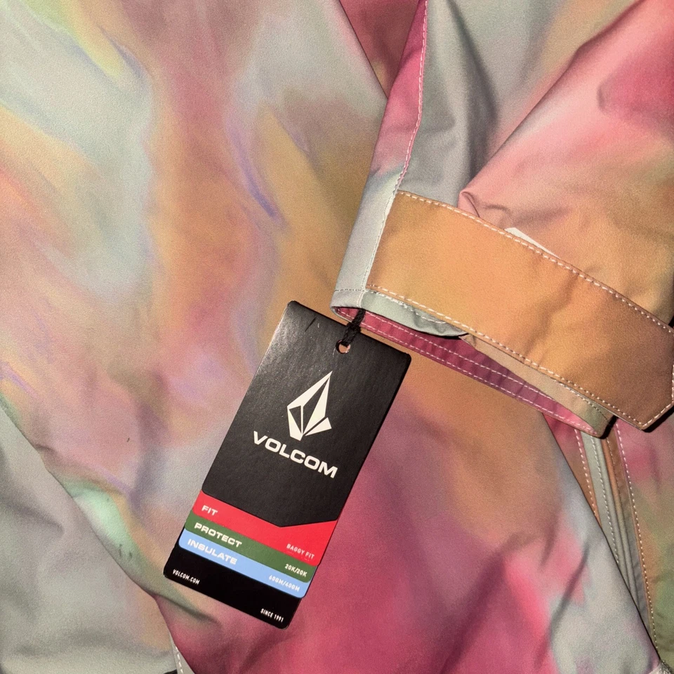 Brand New Volcom Mens 2836 Insulated Jacket Grey Iridescent 2025 Sz S NWT $210 - Image 4 of 4