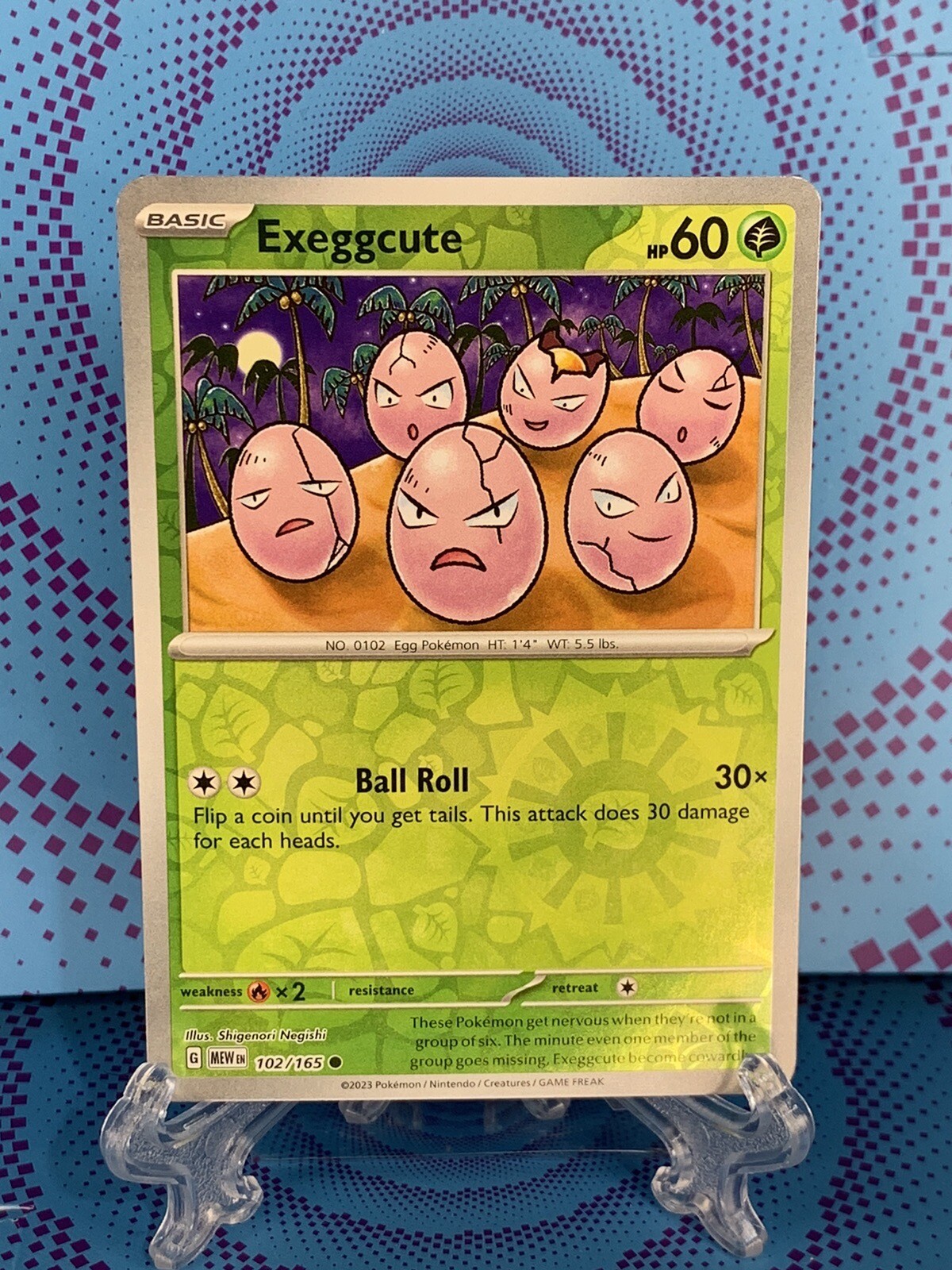 Exeggcute - 102/165 - Reverse Holo - Scarlet and Violet 151 Pokemon TCG NM 🔥🔥