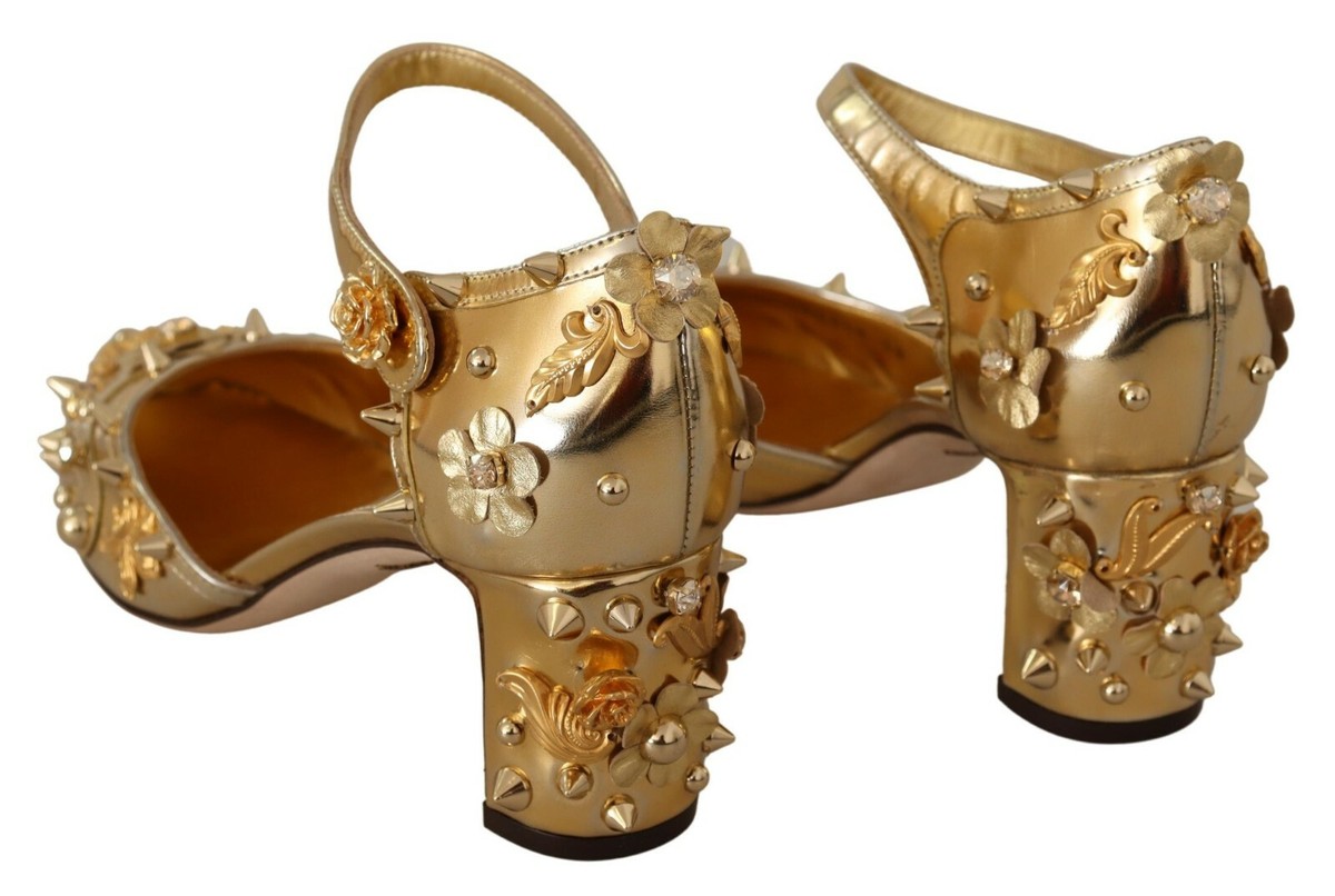 【DOCE & GABBANA】 ゴールド ウェッジサンダル　✨極美品✨ DOCE & GABBANA】 ゴールド ウェッジサンダル ✨極美品✨ DOCE