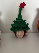 handmade crochet santa