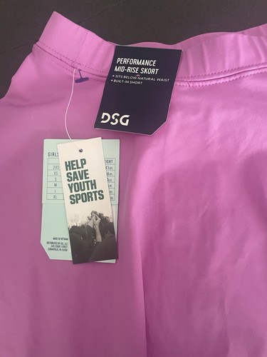 NWT DSG Purple Performance Skort Girls XL 16 Tennis Pickleball Sports Athletic - Picture 9 of 10