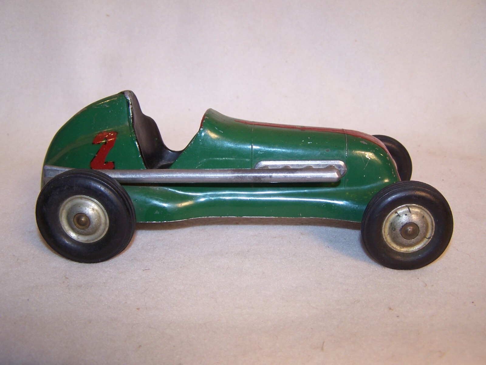 Vintage 1940's L.M. Cox Thimble Drome Special Metal Tether Race Car 'No