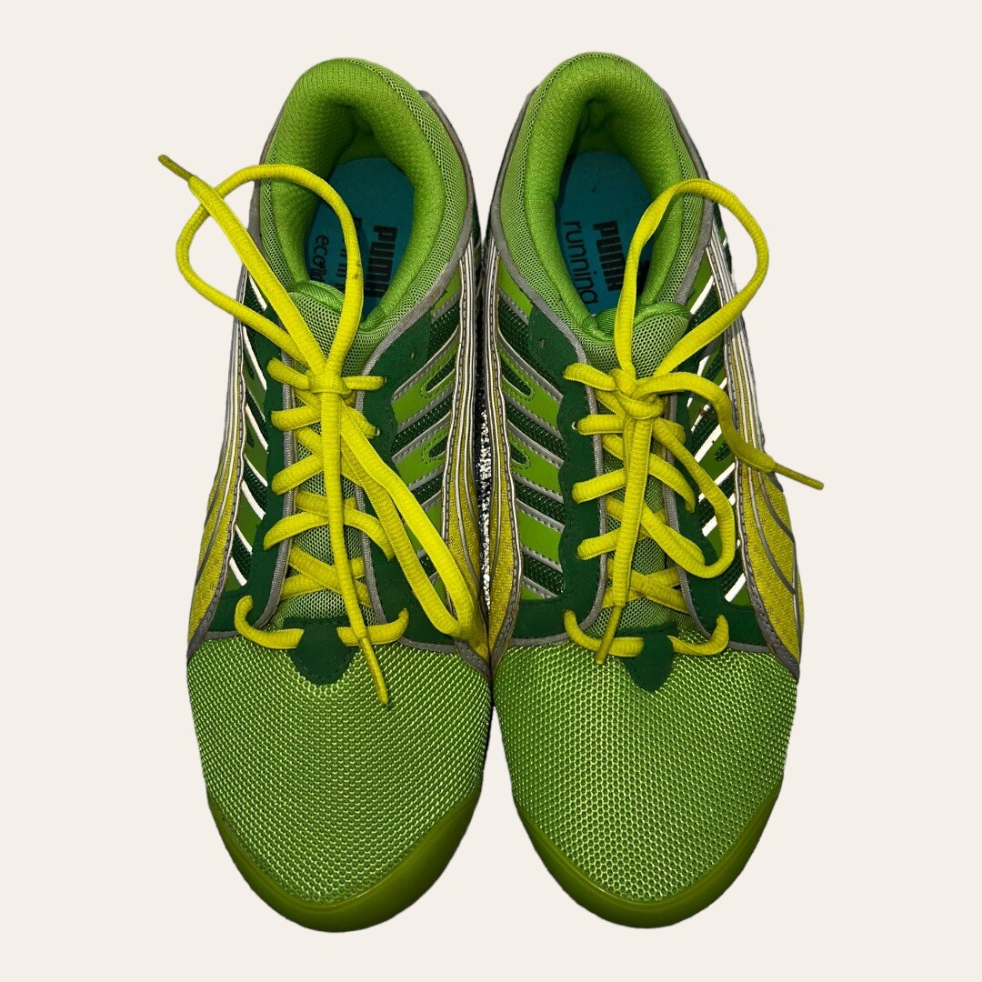 lime green pumas men's
