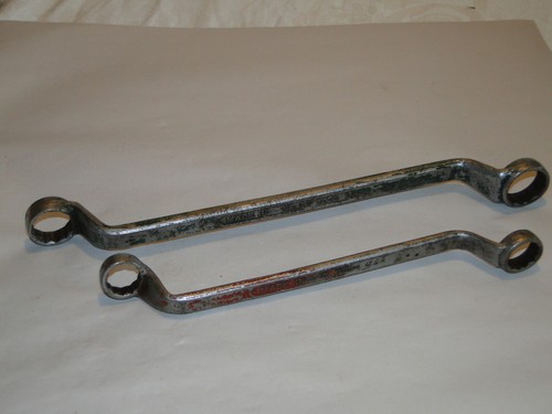 Set of 2 Lectrolite Tru-Fit Off-Set Box Wrenches - 3/4"-24/32" & 15-16"-1" - Picture 2 of 4