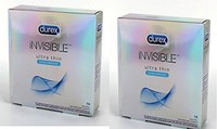 Durex Invisible Ultra Thin Ultra Sensitive Transparent Lubricated Natural Rubber Durex Invisible Ultra Thin Ultra Sensitive Transparent Lubricated Natural Rubber