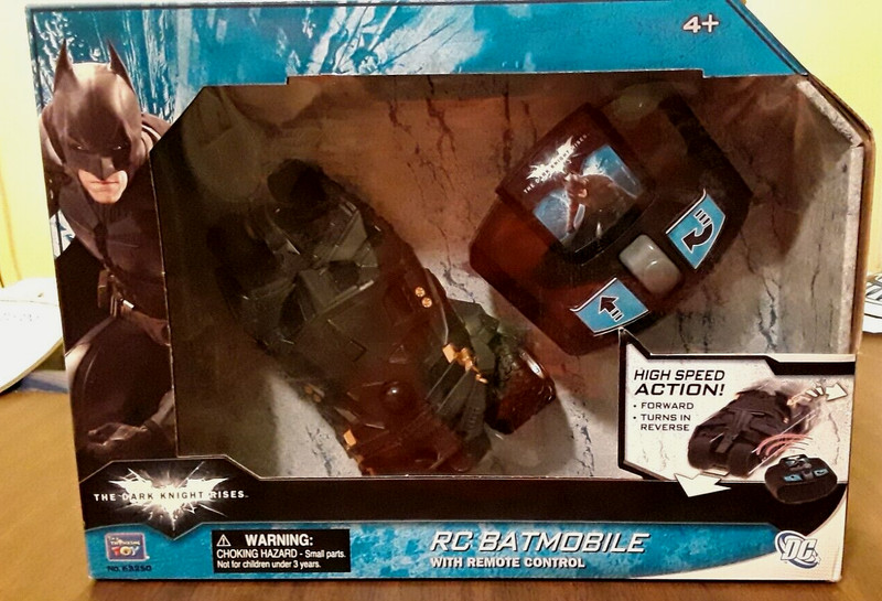 BATMAN Dark Knight Rises REMOTE CONTROL RC BATMOBILE TUMBLER Thinkway Toys
