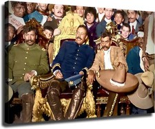Pancho Villa and Emiliano Zapata At The Presidential Palace, 1914 Poster Canvas