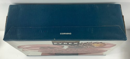 Set da forno vintage Crown Corning Pyrex mirtillo rosso 3 pezzi [~non aperto, sigillato in scatola - Foto 7 di 8