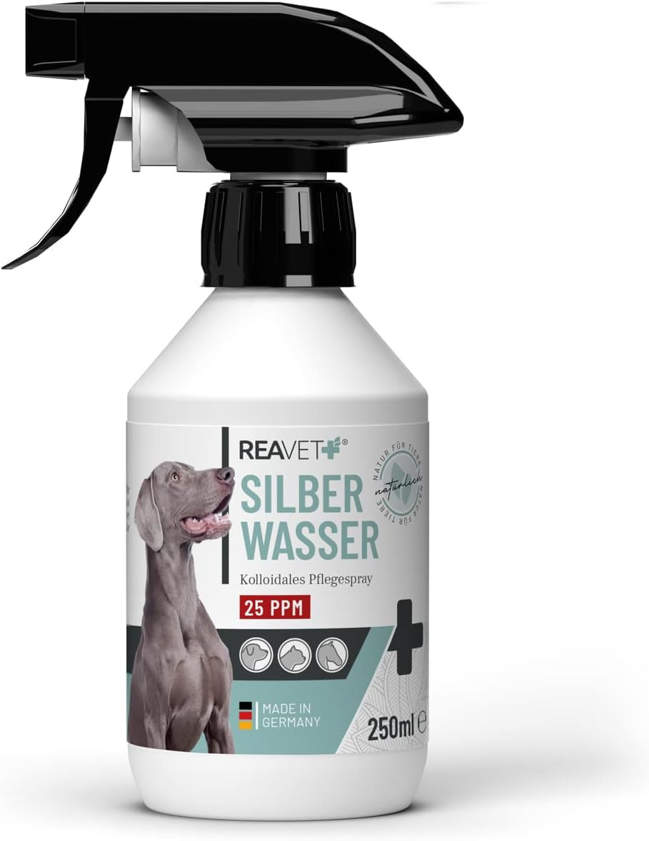 Reavet Kolloidales Silberspray Hund 250Ml - Wundspray Für Tiere, Silberwasser Hu